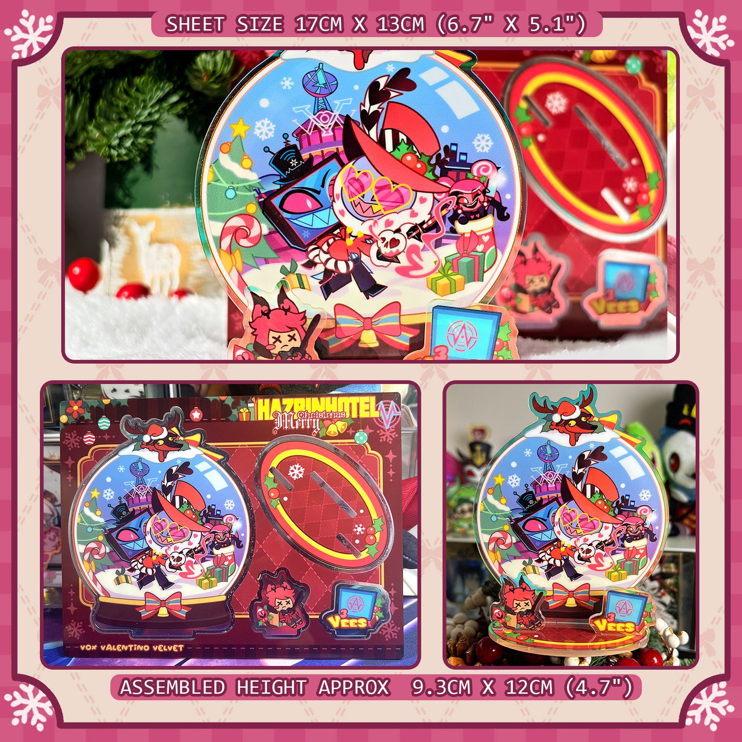 Hazbin Hotel-Hazbin Holiday🎄-Raised Acrylic Standee