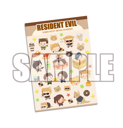 Resident Evil stars kitty coffee acrylic Stand/ stickers