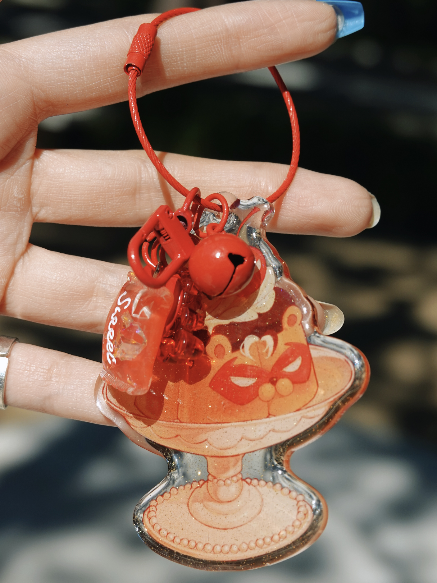 [In Stock] Gotham Kissaten/Café Series-Superbat Nightwing/Redhood Epoxy Acrylic Charm