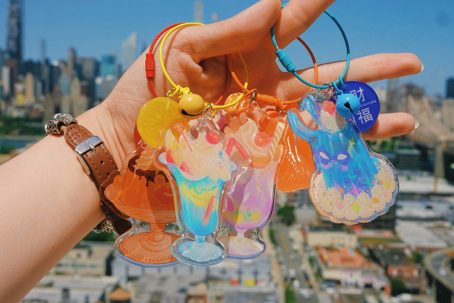 [In Stock] Gotham Kissaten/Café Series-Superbat Nightwing/Redhood Epoxy Acrylic Charm