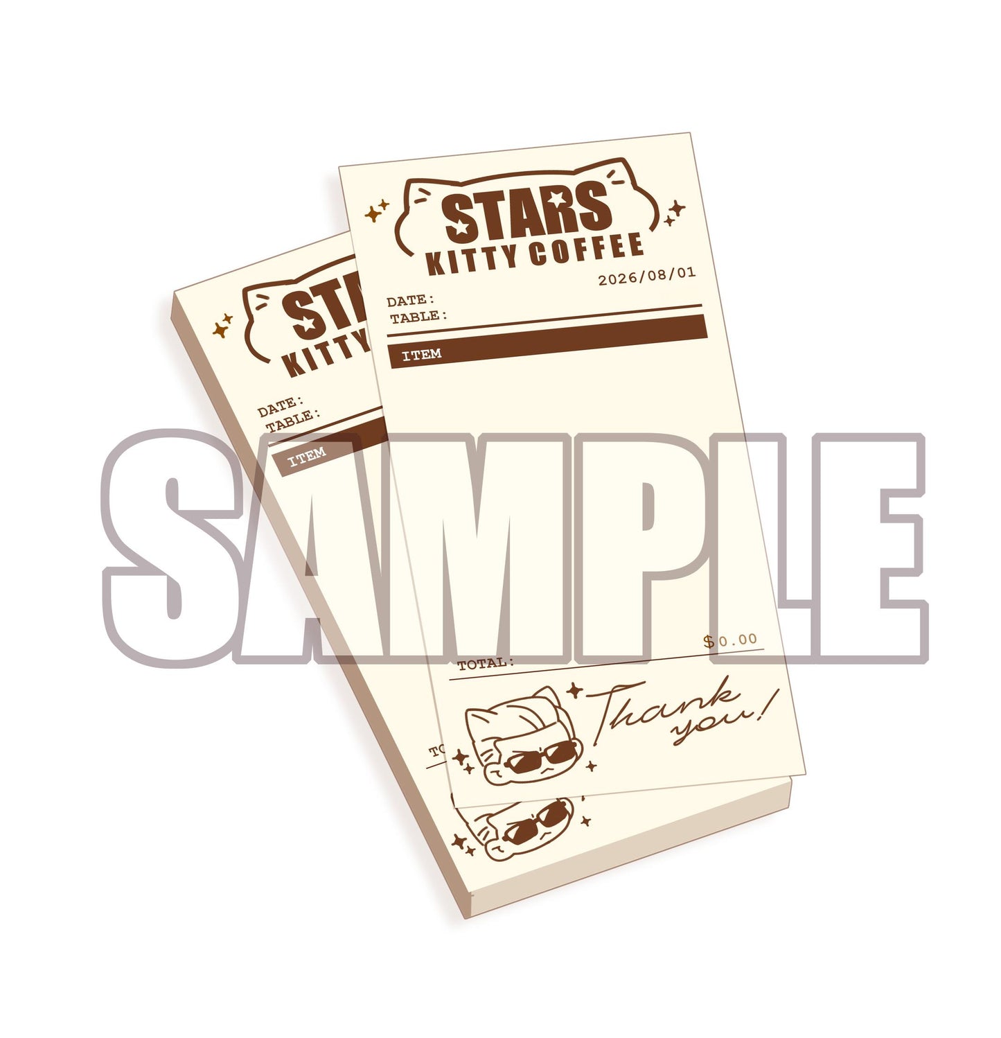 Resident Evil stars kitty coffee acrylic Stand/ stickers