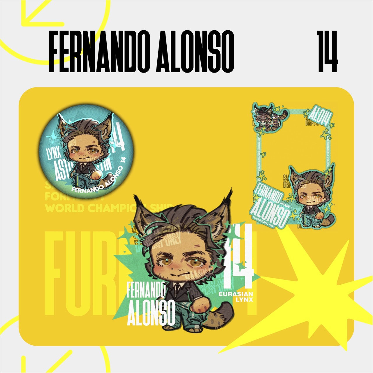[Pre-order] “Furmula 1” F1 Animalized Drivers Fanmade Goods