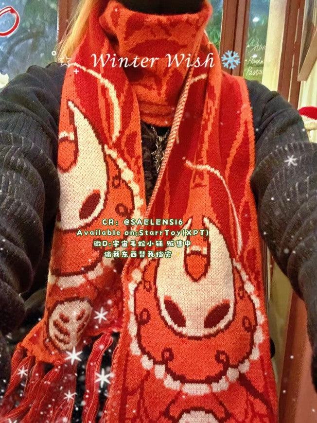 [Pre-order] Silksong Hornet& Fleas Knitted Scarf