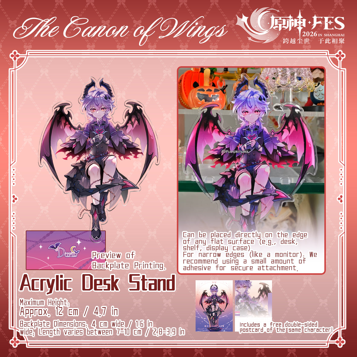 Genshin Impact-The Canon Of Wings-AcrylicDeskStand