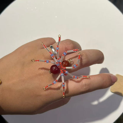 Handmade small spider jewelry pendant