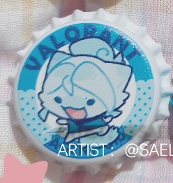 Val Agent Kittens Bottlecap Pin #1