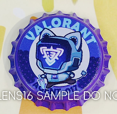 Val Agent Kittens Bottlecap Pin #2