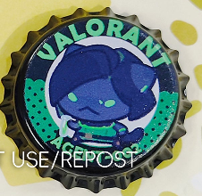 Val Agent Kittens Bottlecap Pin #2