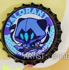 Val Agent Kittens Bottlecap Pin #2