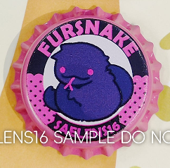 Val Agent Kittens Bottlecap Pin #2