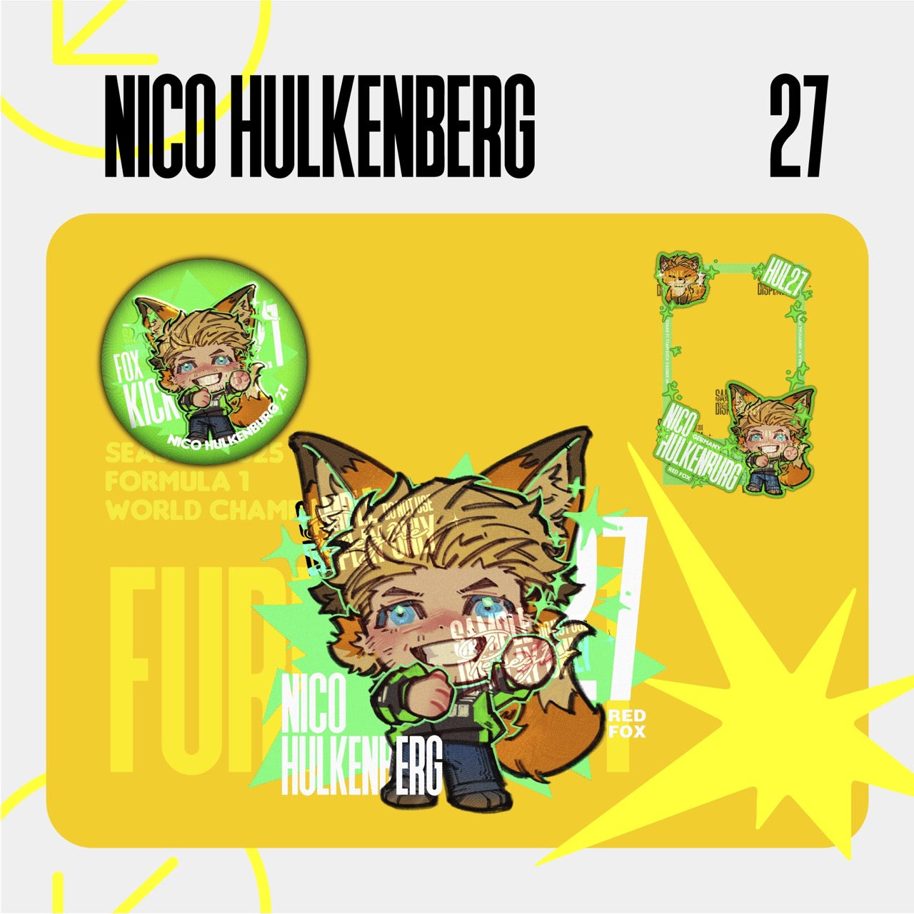 [Pre-order] “Furmula 1” F1 Animalized Drivers Fanmade Goods