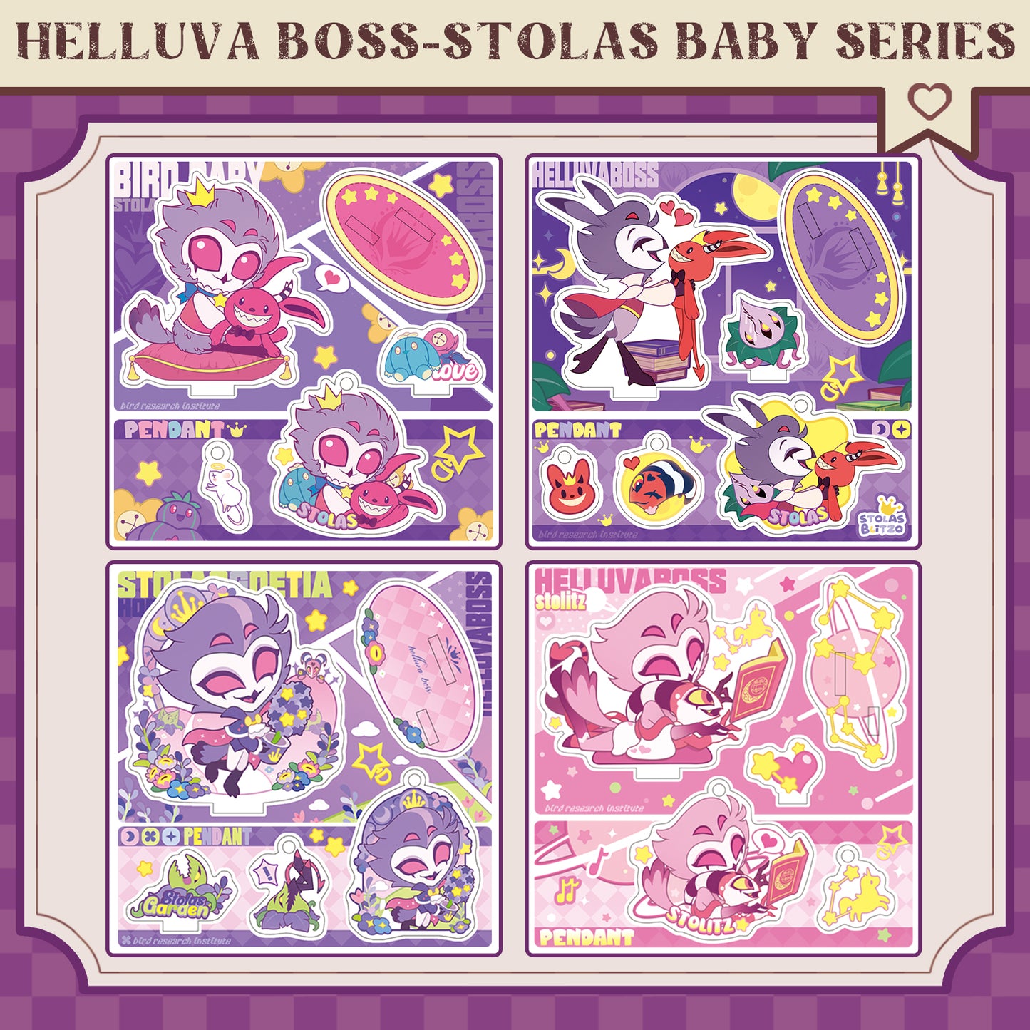 Helluva Boss Stolas -Fan Art Acrylic Standee-Stola Baby Series