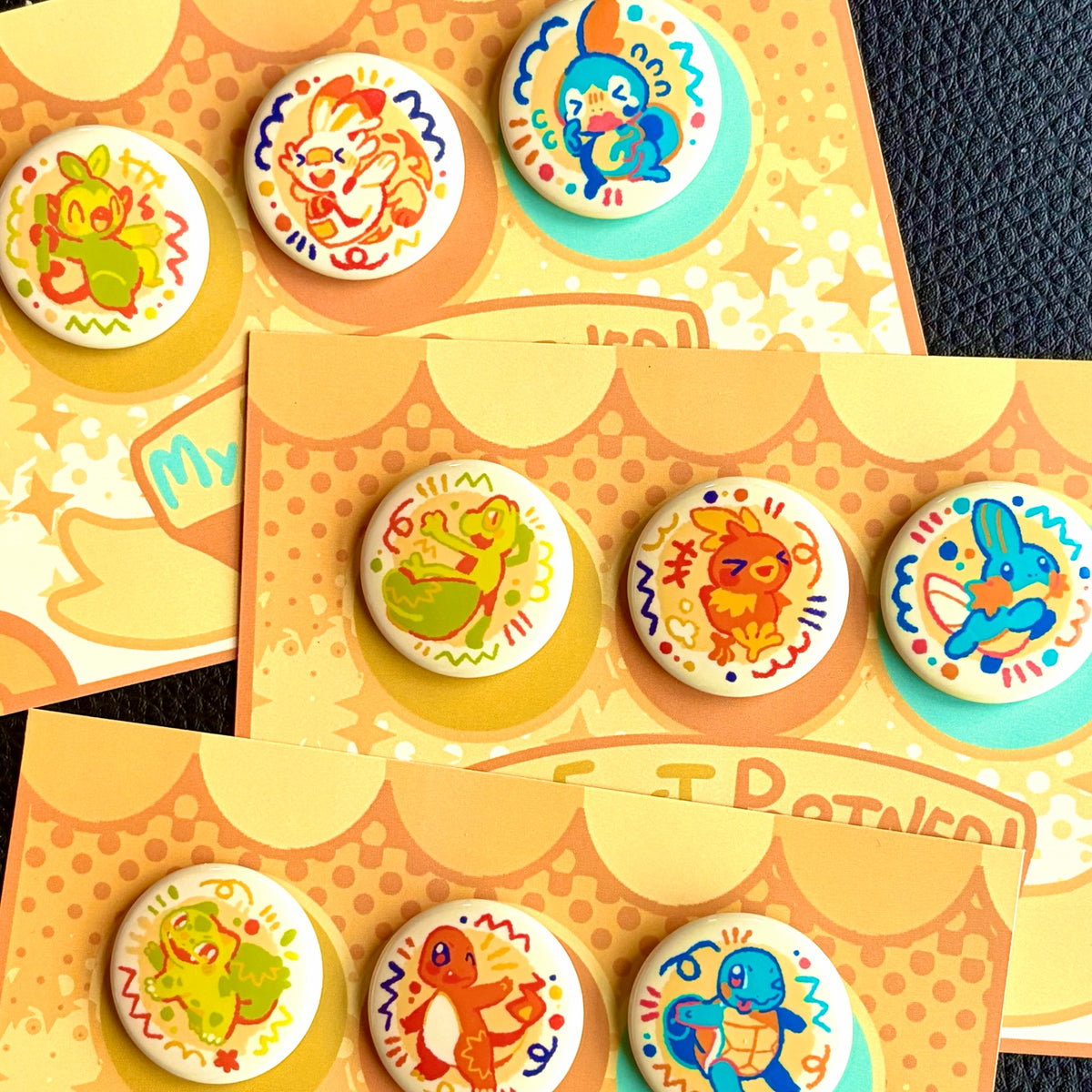 [In Stock] All-Generation Starter Button Badges