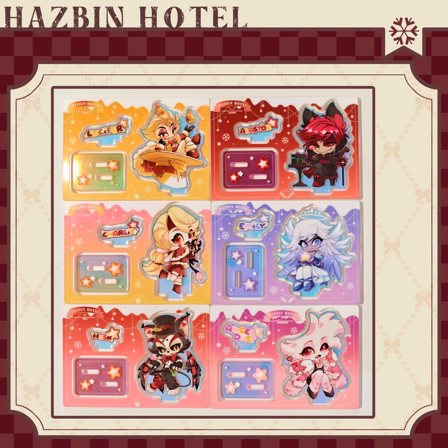 Hazbin Hotel-Fan Art Winter Fluff-Raised Acrylic Standee