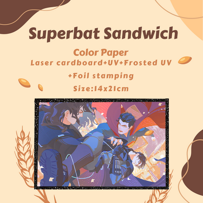 Superbat Sandwich Postcard/Color Paper