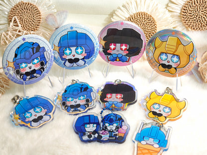 TF Acrylic Keyring & Badge Set
