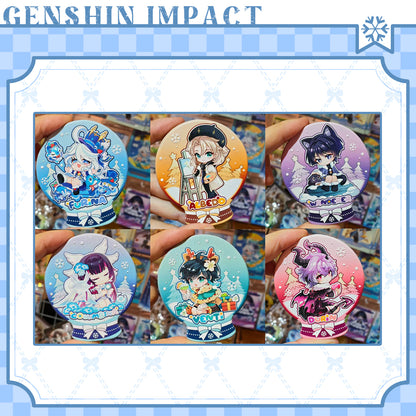 [Pre-order]-Winter Fluffy Series  RAISED RELIEF CARVED WOOD FRIDGE MAGNET