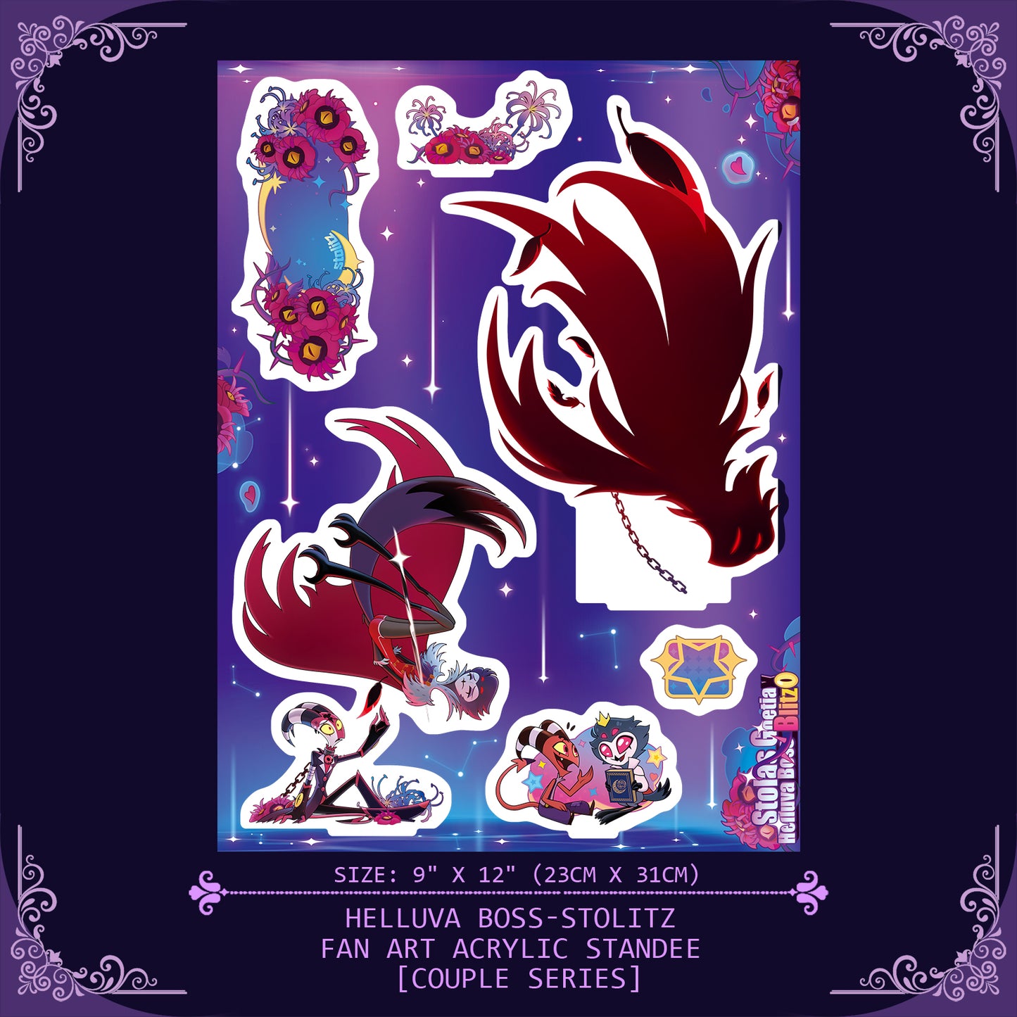 Helluva Boss stolitz-Fan Art Acrylic Standee-Couple Series