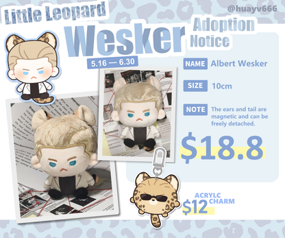 [Pre-order]RE-Little leopard Albert Wesker Plushie