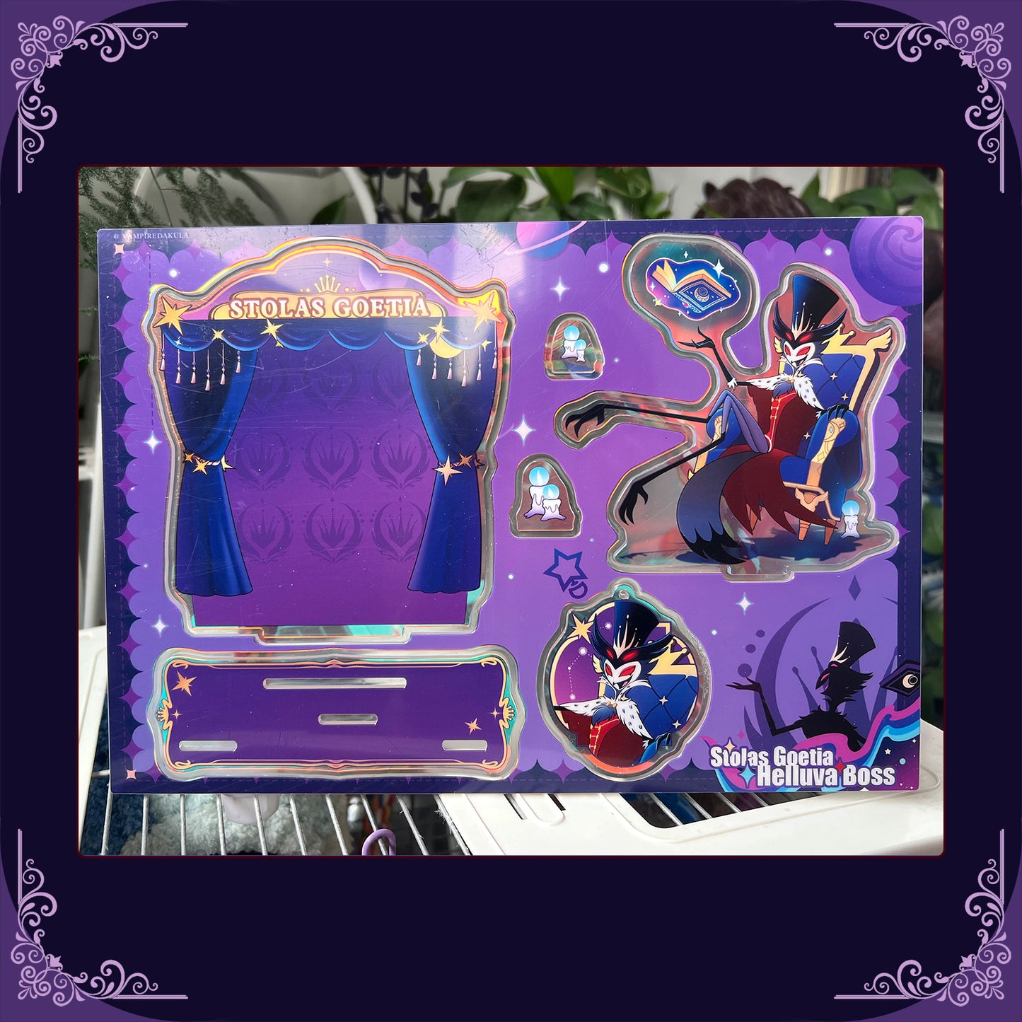 Helluva Boss stolas-Fan Art Acrylic Standee-throne