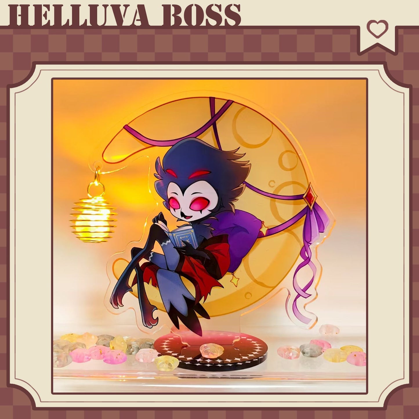 HelluvaBoss Stolas&Blitzø-Fan Art Moon Acrylic Standee