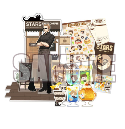 Resident Evil stars kitty coffee acrylic Stand/ stickers