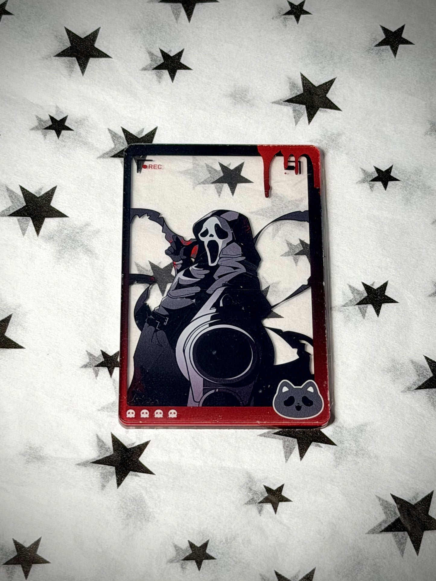 [In-stock]Ghost Face Thick Acrylic Transparent Card