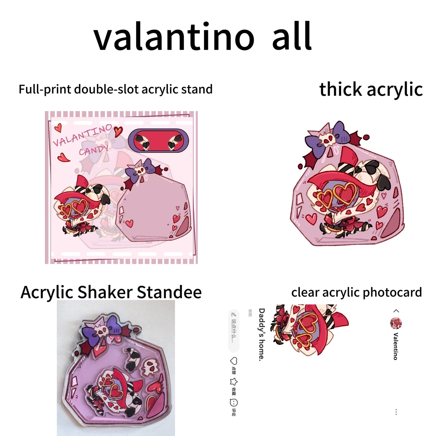 [Pre-order]Hazbin Hotel:Alastor,Lucifer,vees,candy bag acrylic products