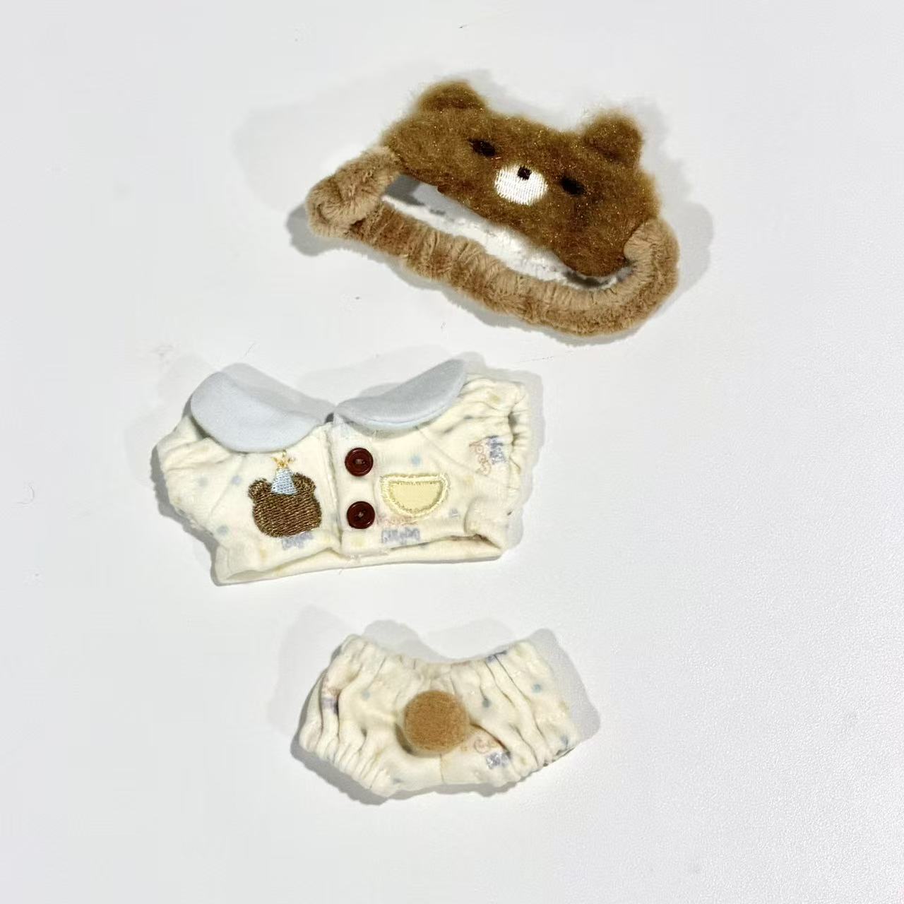 [In-stock]10cm Mini Plushie outfit-Sweet Dream Bear Outfit