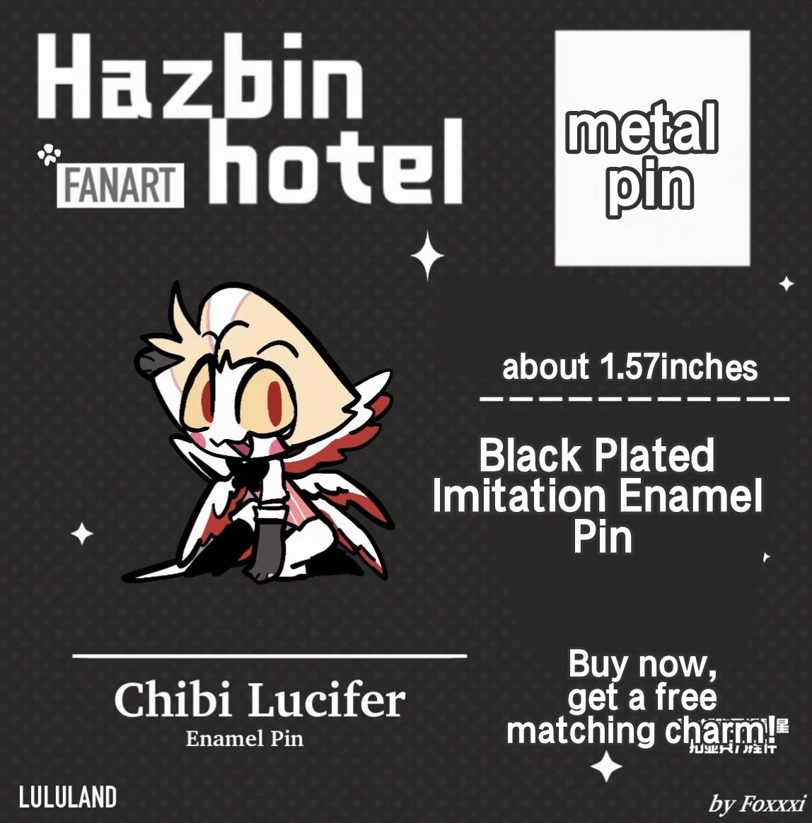 Pre-sale]Chibi Lucifer metal pin – StarrToy