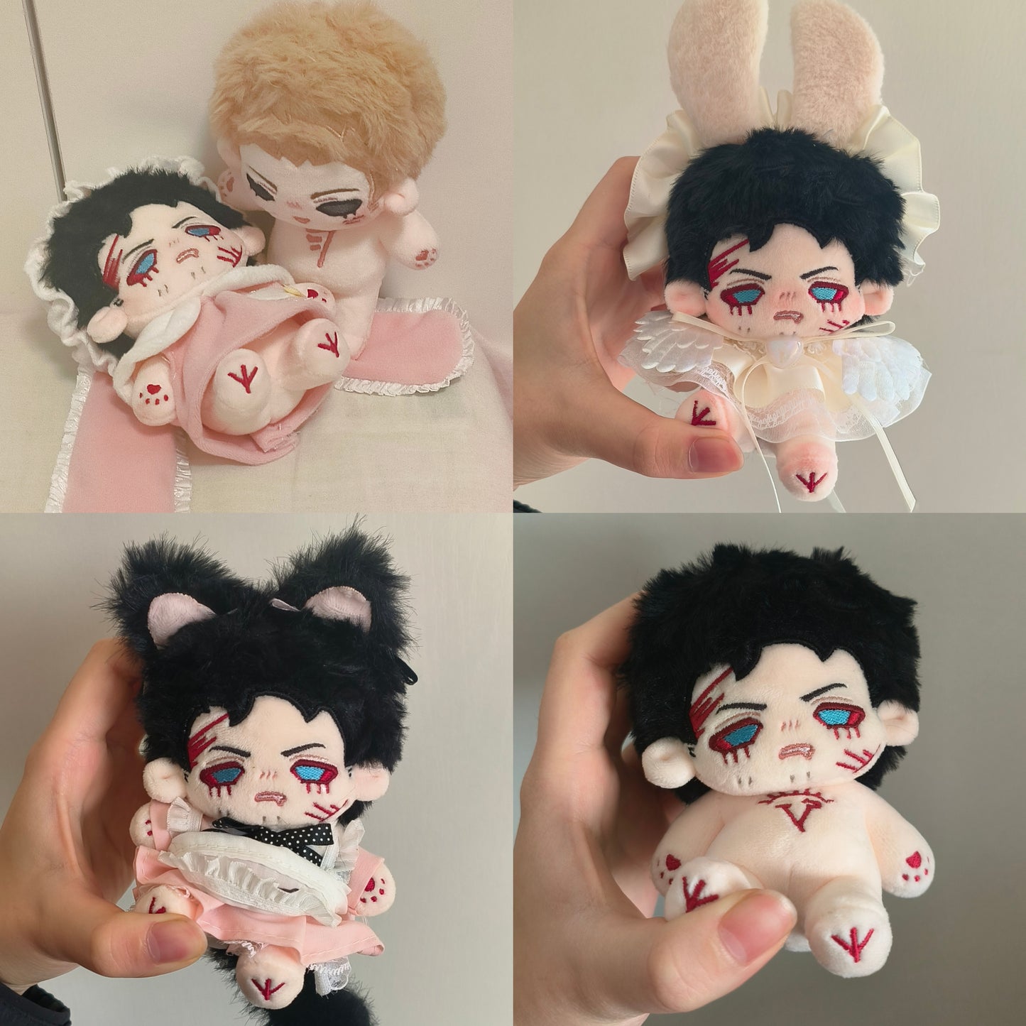 [In-stock] Demon Dean & Cursed Castiel Plush Doll Set (Destiel Ver.)