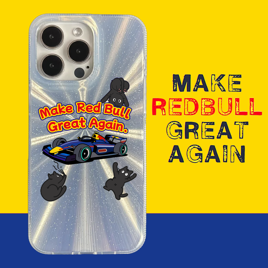 [Pre-order] F1 fan-made team holographic phone case