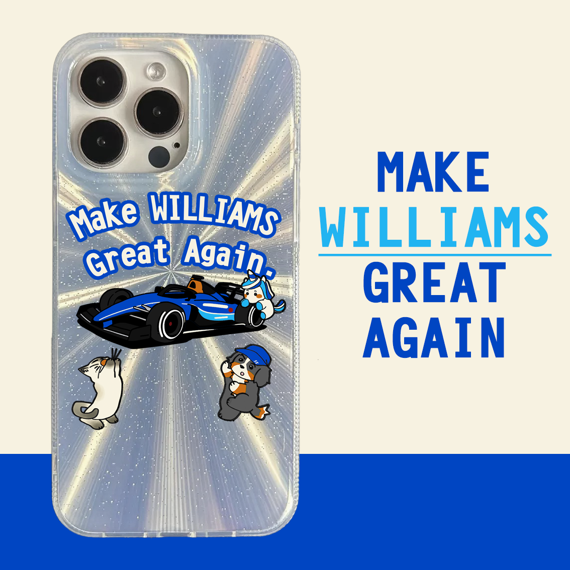 [Pre-order] F1 fan-made team holographic phone case