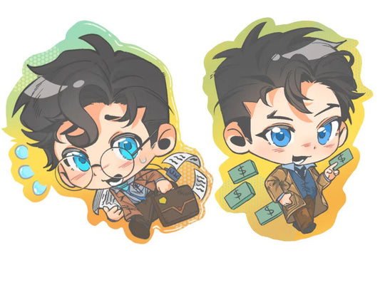 Clark and Bruce's keychains