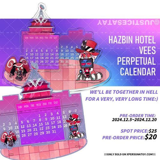 Hazbin Hotel Vees Perpetual Calendar