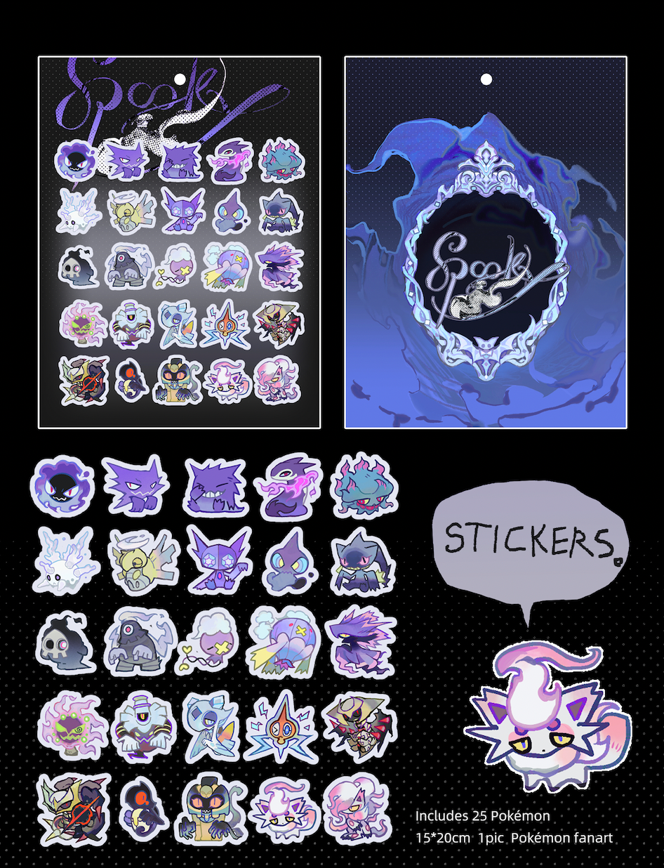 [Pre-order]Spooky Ghost Sticker A
