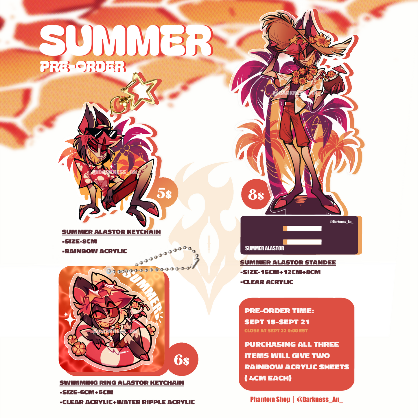 [Pre-Order]Summer Alastor Merch Set