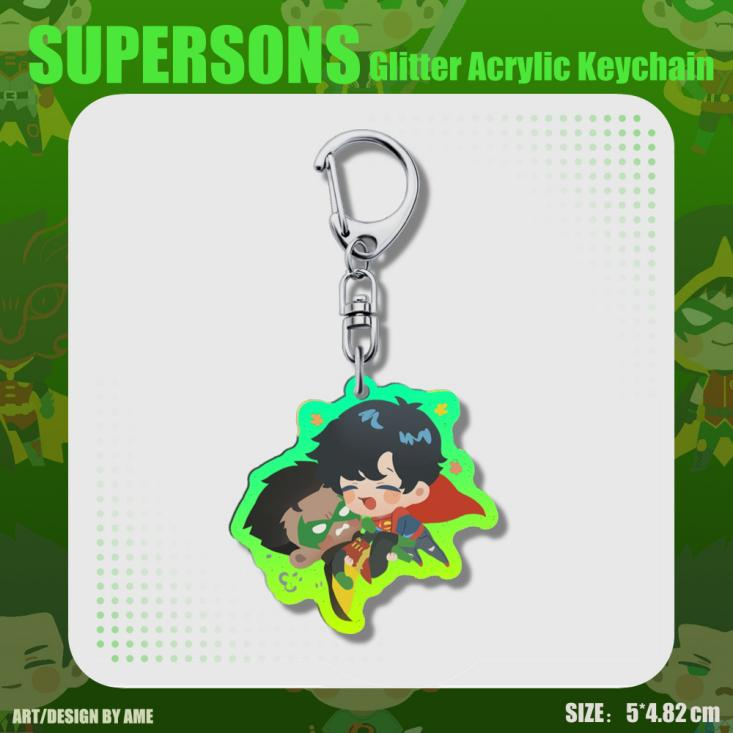 [In-Stock] DC-Glitter Keychain