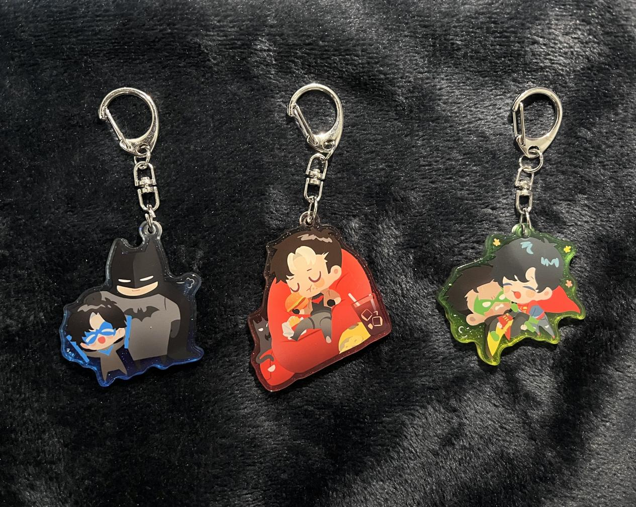 [In-Stock] DC-Glitter Keychain