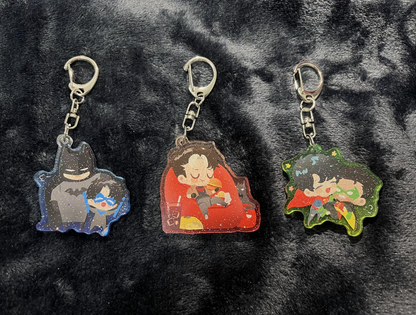 [In-Stock] DC-Glitter Keychain