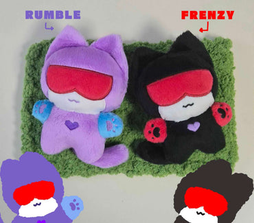 [Pre-order] 10cm Rumble&Frenzy cat plush