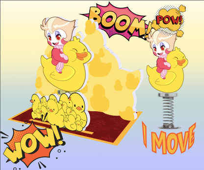 Springy Ducky Ride Luci Standee