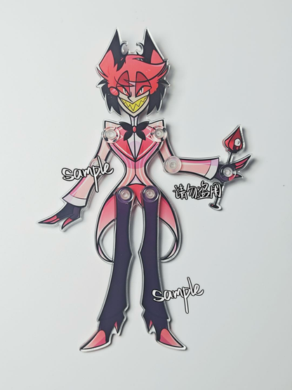 Acrylic poseable puppets