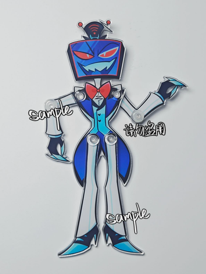 Acrylic poseable puppets