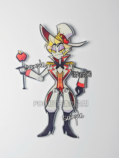 Acrylic poseable puppets