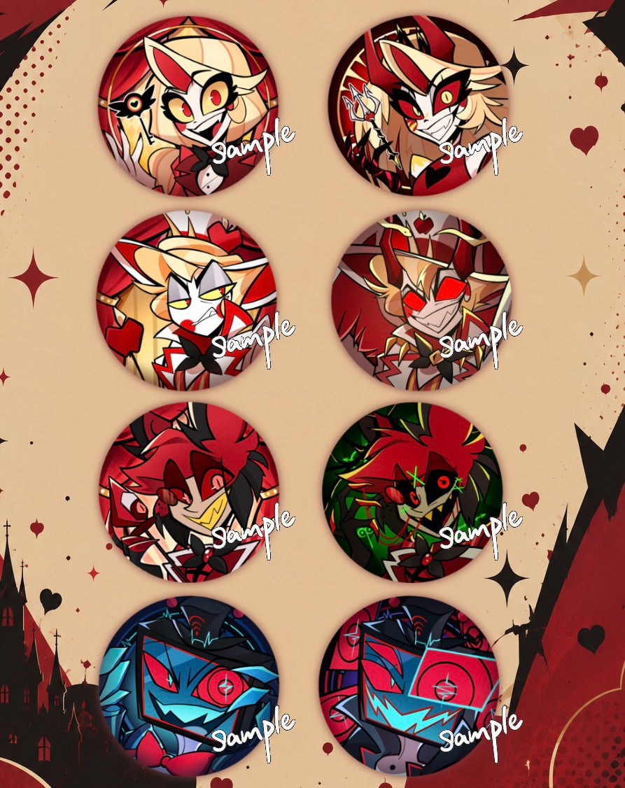 [Pre-order] Sinners to Demon Face Changing Badege/Lenticular Badge