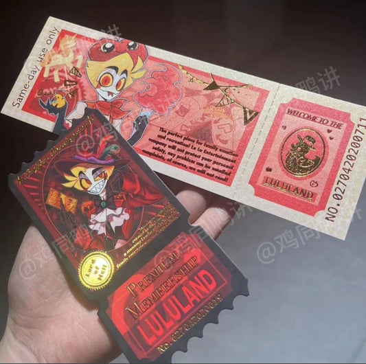 HH Lucifer‘s Lululand Gold Foil Ticket Stub(two pieces)