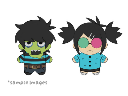 [Pre-order] Murdoc & Noodle 10cm plush dolls