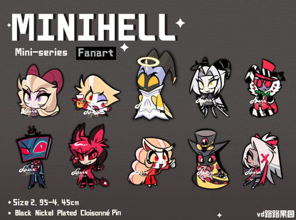 [Pre-order] Mini Hell Series Metal Enamel Pins