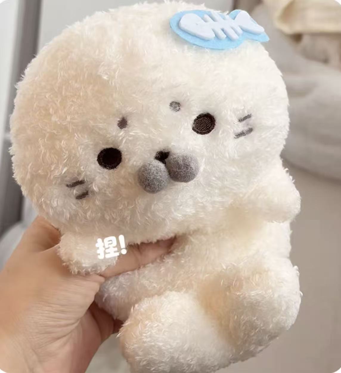 [Pre-order] Seal plush toy phone holder